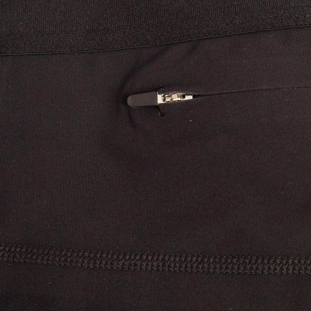 Nero Céline - Leggings neri elasticizzati con polsino a zip - taglia L. in vendita