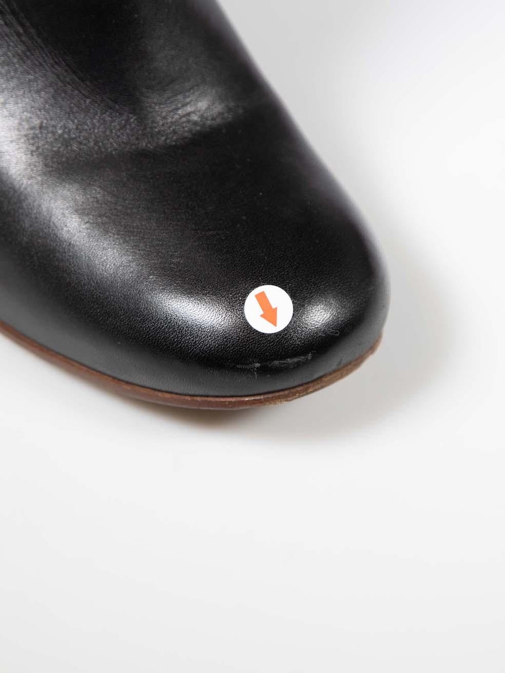 Céline - Bottes à talons compensés en daim et cuir noir - Taille IT 37.5 Pour femmes en vente