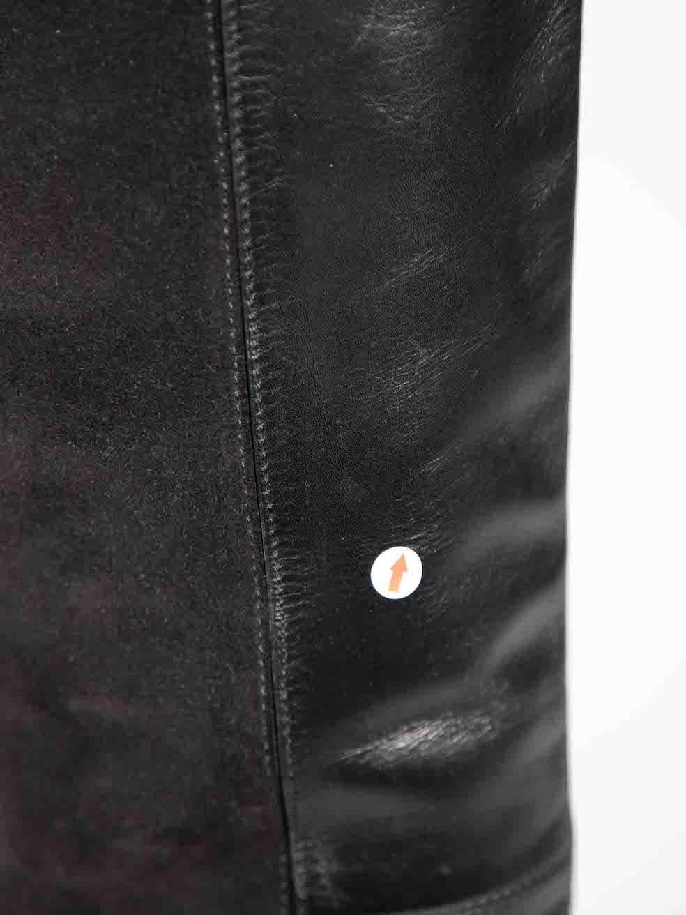 Céline - Bottes à talons compensés en daim et cuir noir - Taille IT 37.5 en vente 1