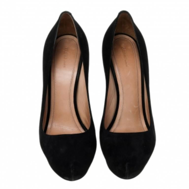 Escarpins à plateforme en daim noir de Celine Taille 38 Pour femmes en vente