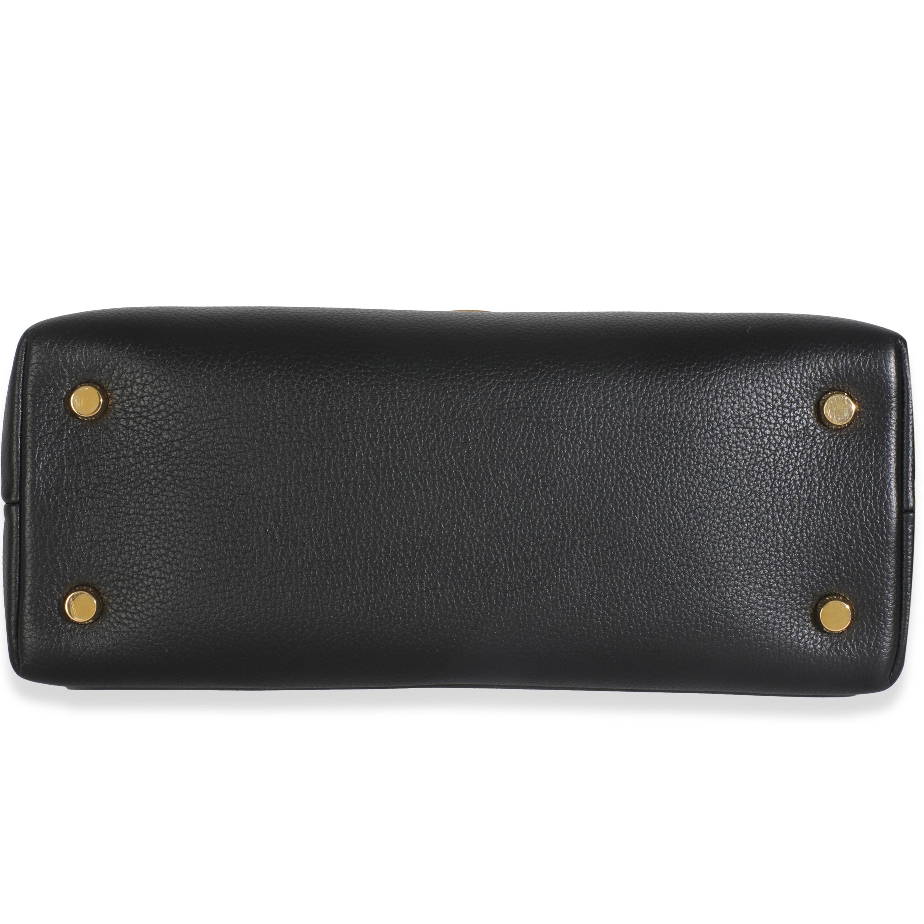 Celine Black Supple Calfskin Medium Nino Bag en vente 2