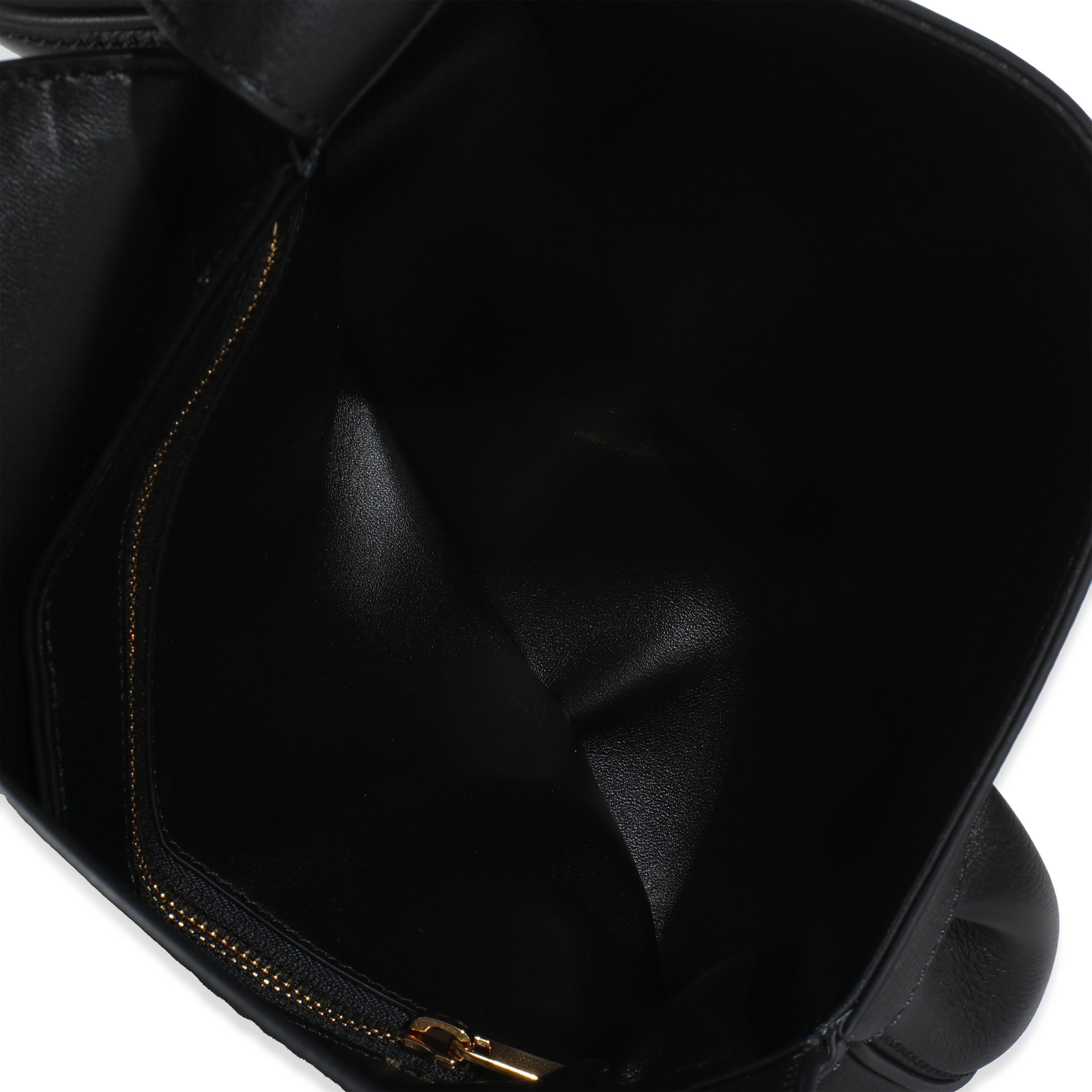 Celine Black Supple Calfskin Medium Polly Bag For Sale 1