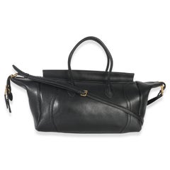 Celine Black Supple Shiny Lambskin Medium New Luggage
