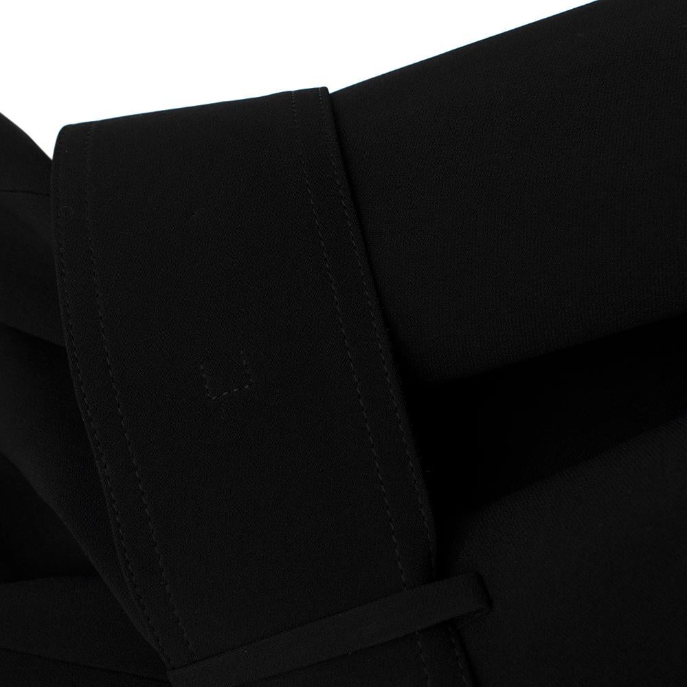 Celine Black Tailored Peplum Belted Jacket - Size US 6 4
