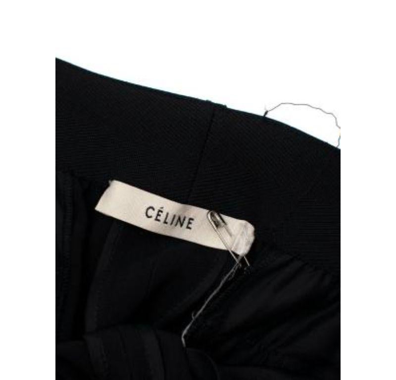 Celine Black Tapered Pants In Good Condition For Sale In London, GB