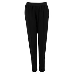 Céline - Pantaloni neri affusolati con nastro adesivo - taglia M.