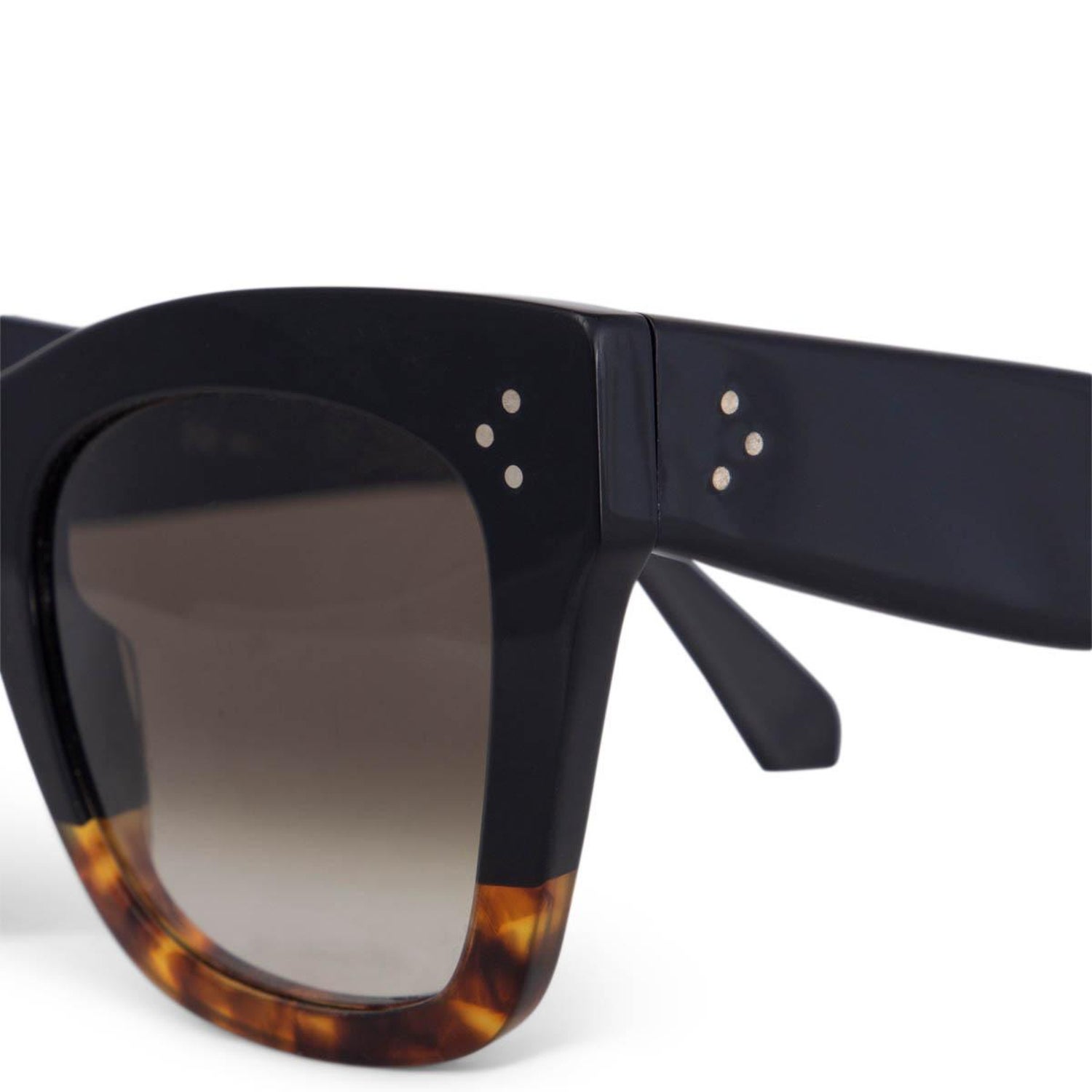 CELINE black and tortoise CATHERINE Sunglasses CL 41090/S at 1stDibs | cl  41090/s, celine catherine sunglasses black