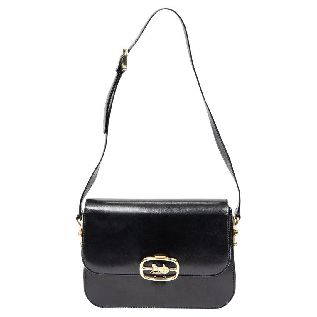 Celine Black Vintage Flap Bag