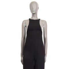 CELINE black viscose Sleeveless Jumpsuit Romper 34 XXS