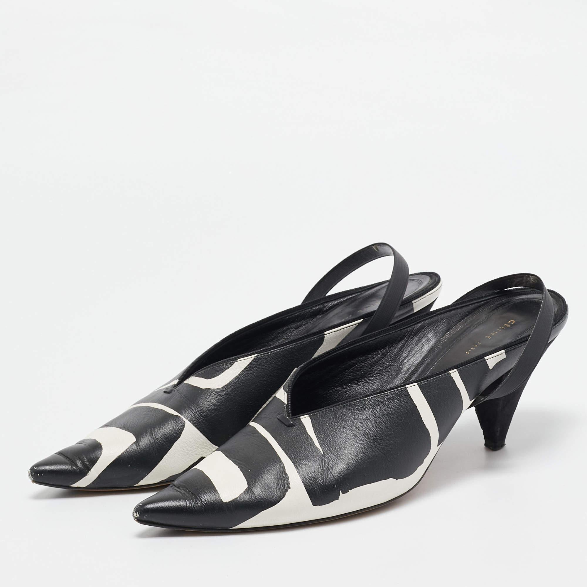 Exhibit an elegant style with this pair of pumps. These elegant shoes are crafted from quality materials. They are set on durable soles and sleek heels.