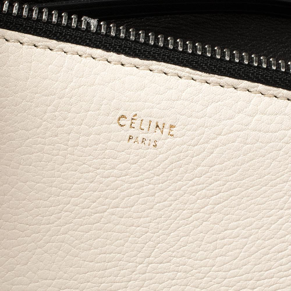 Céline Black/White Leather Small Edge Bag 3