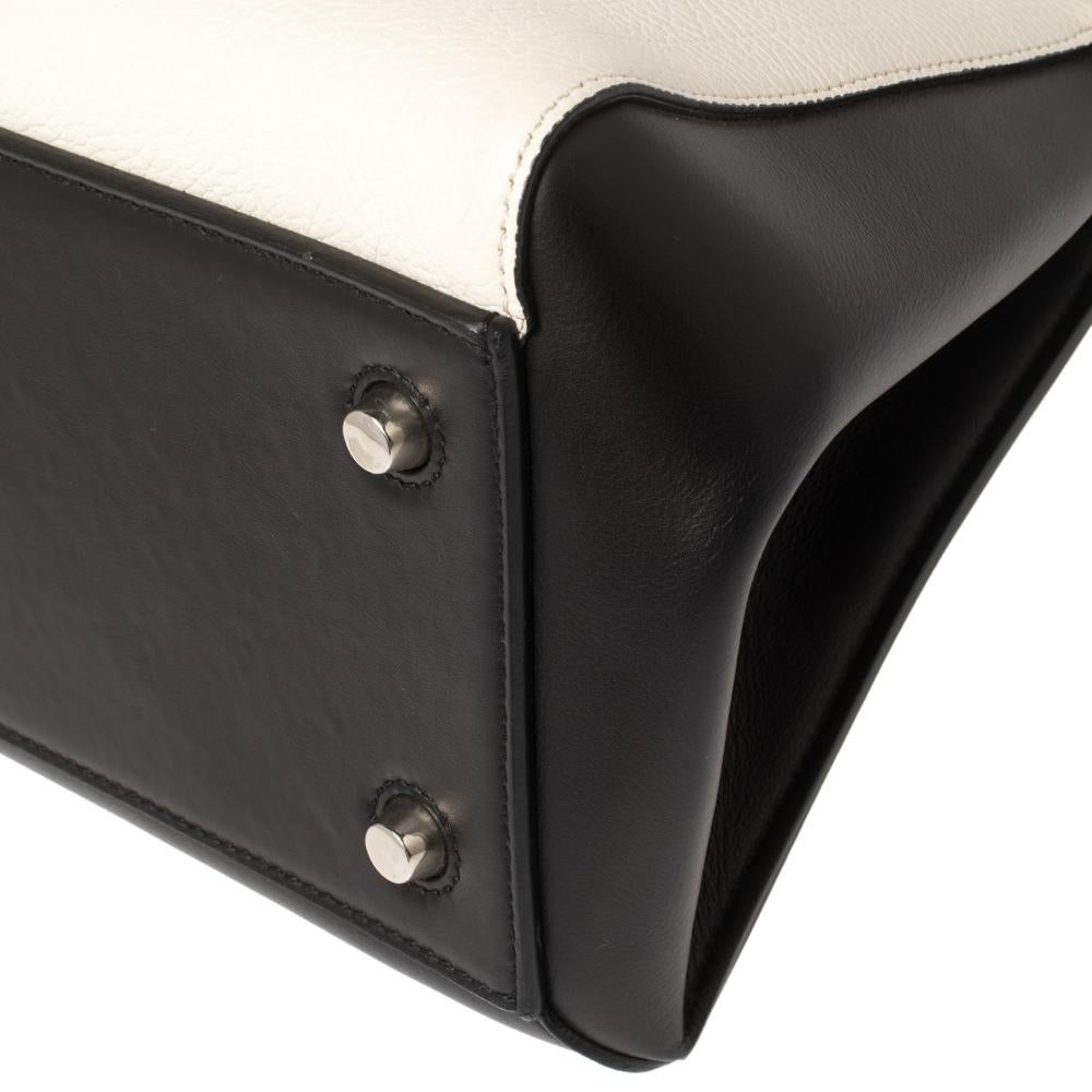 Céline Black/White Leather Small Edge Bag 1