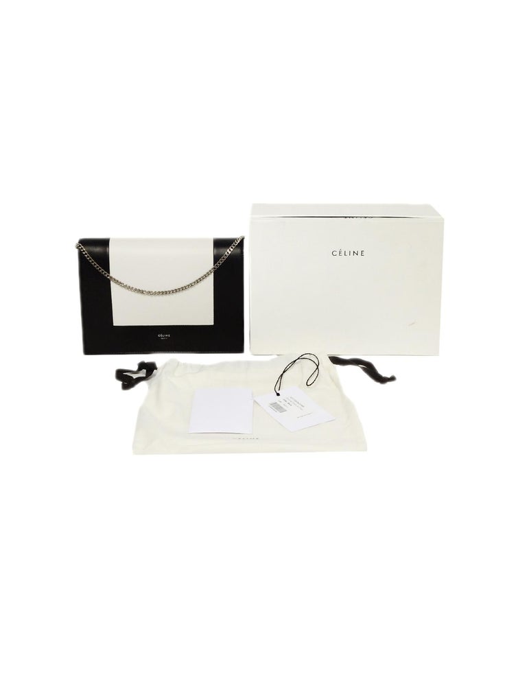 Celine Frame Clutch On Chain - White Crossbody Bags, Handbags - CEL259872