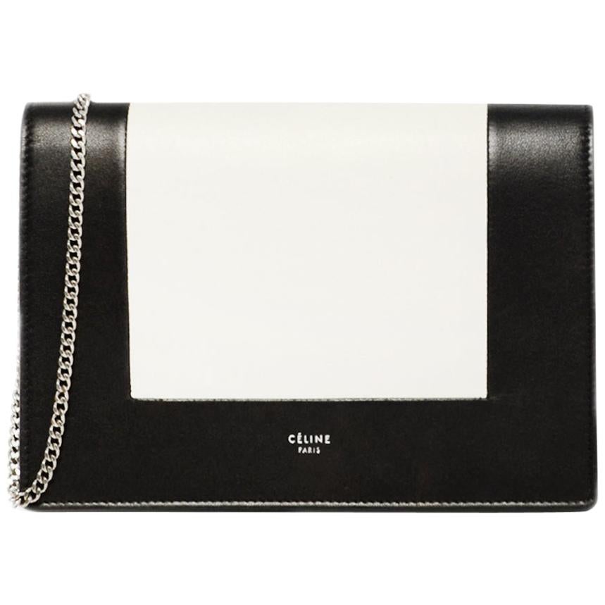 Celine Pocket Envelope Wallet on Chain Leather Medium at 1stDibs