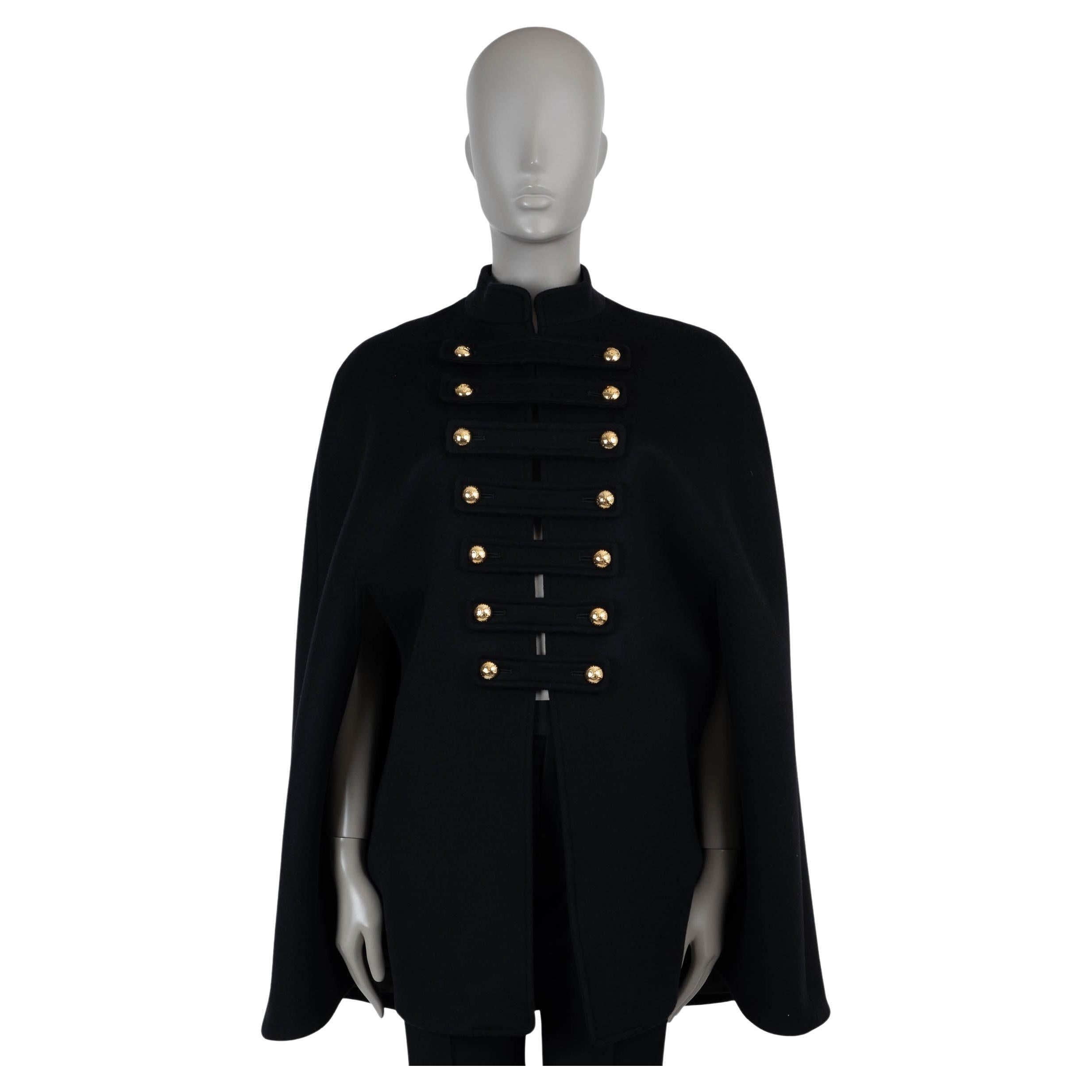 CELINE giacca nera in lana e cachemire 2023 OFFICE CAPE L.