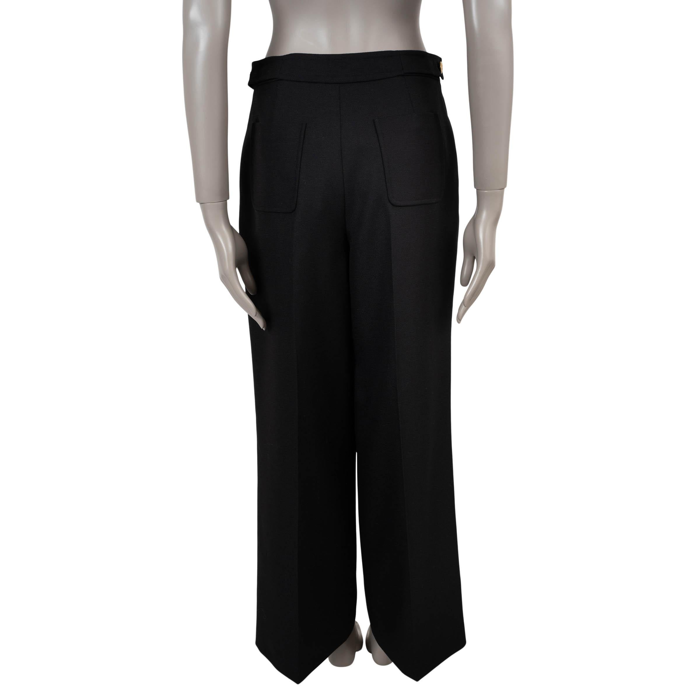 Noir Celine - Pantalon large en laine et mohair 2024 TAILLAT noir 38 S en vente