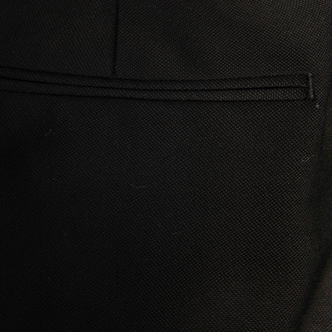 Women's Céline Black Wool Satin Trim Trousers Size XS For Sale