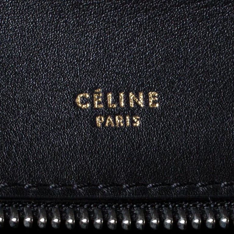 Celine Black/Yellow Calfhair and Leather Medium Edge Bag For Sale at ...