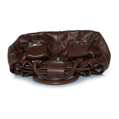 Celine, Blossom brown leather handbag