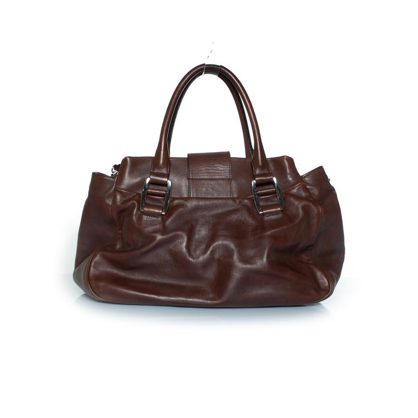 Celine, Blossom brown leather handbag For Sale 1