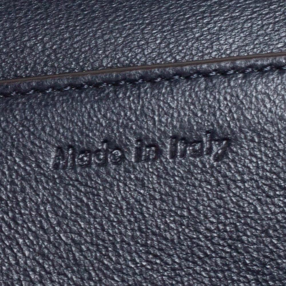 Celine Blue/Burgundy Leather Frame Classic Messenger Bag 5