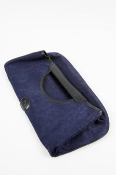 Celine Blue Caleche canvas tote bag