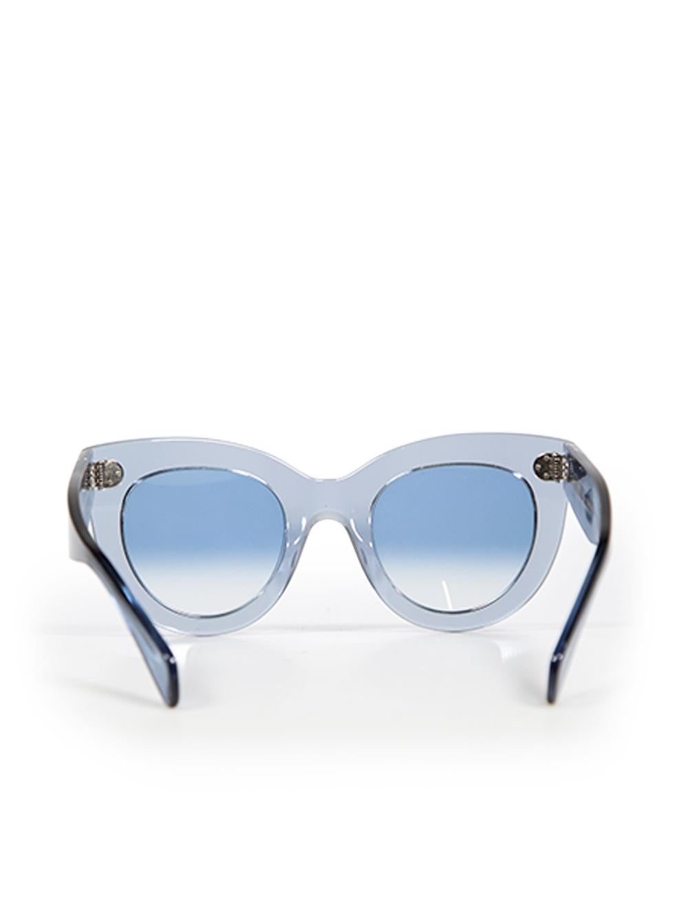 Céline Blue Cat Eye Tinted Sunglasses In Good Condition In London, GB