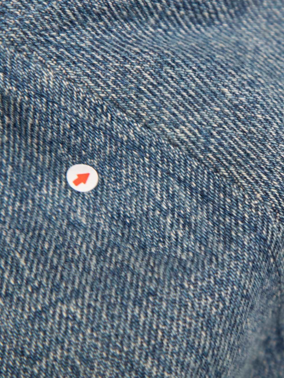 Céline Blue Denim Triomphe Logo Baseball Cap 3