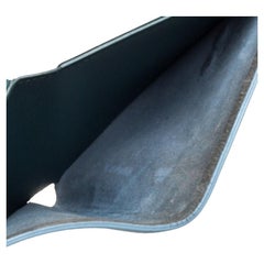 Celine Blue/Green Leather Multifunction Strap Wallet