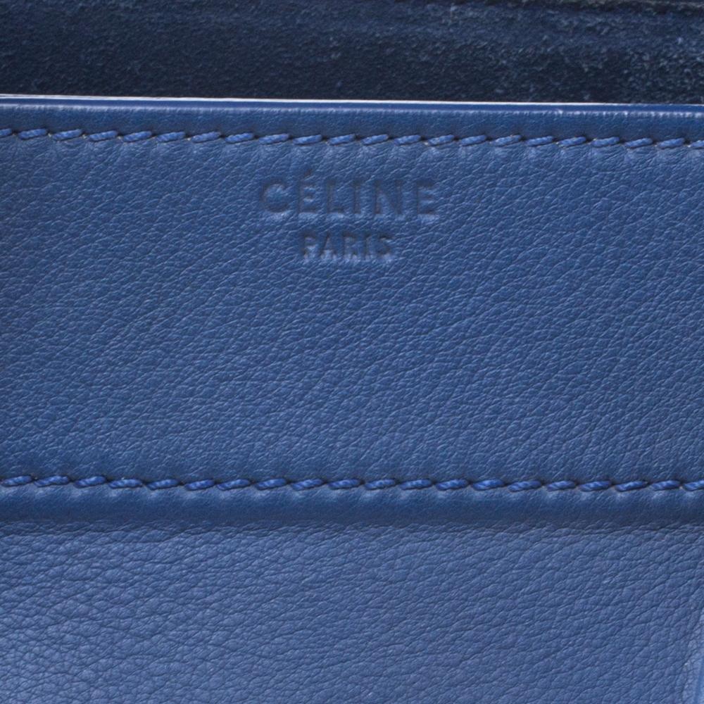 Celine Blue Leather Medium Phantom Luggage Tote 6