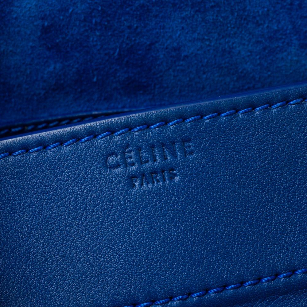 Celine Blue Leather Medium Phantom Luggage Tote 6