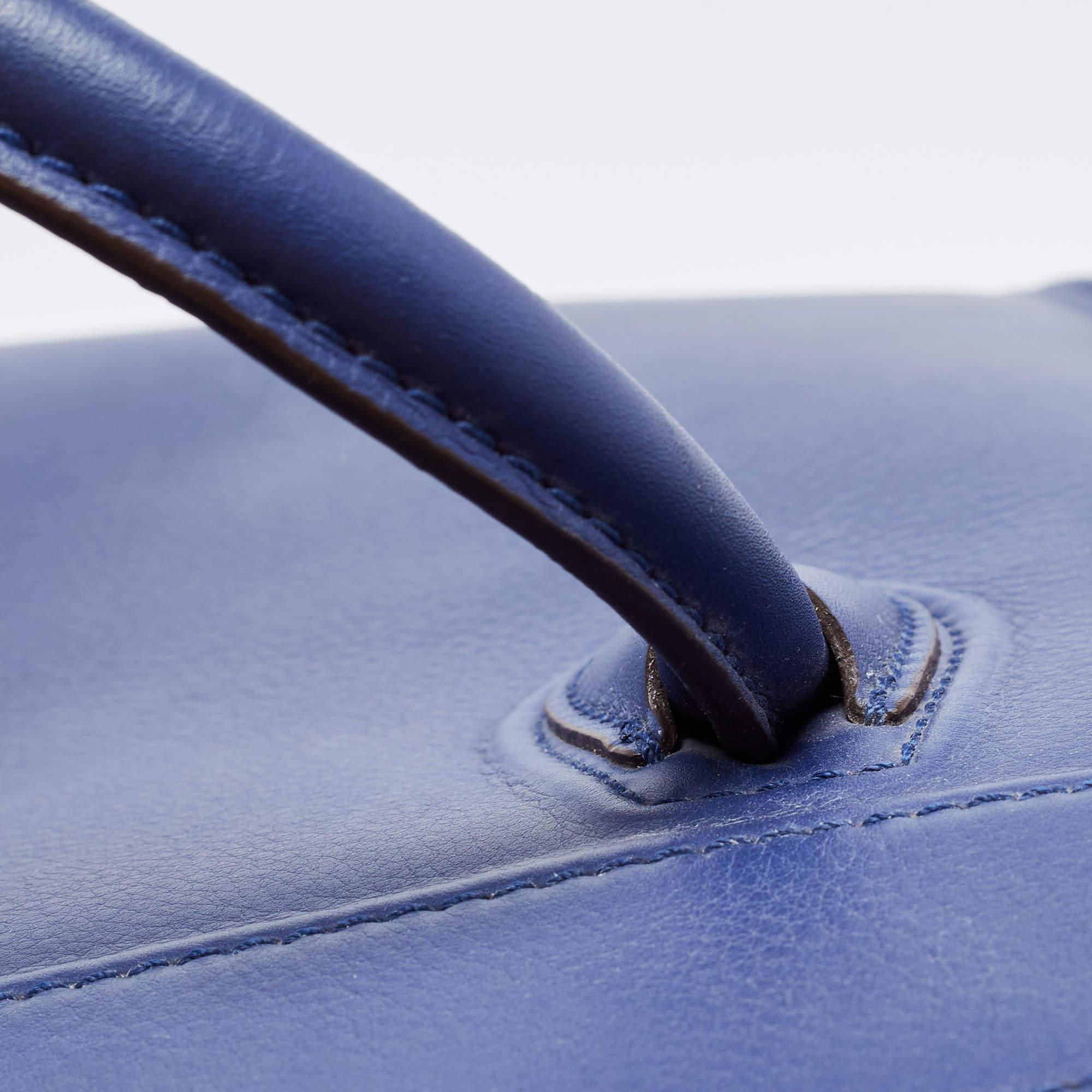 Celine Blue Leather Medium Phantom Luggage Tote 13