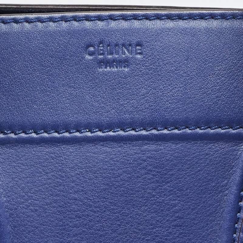 Celine Blue Leather Medium Phantom Luggage Tote 14