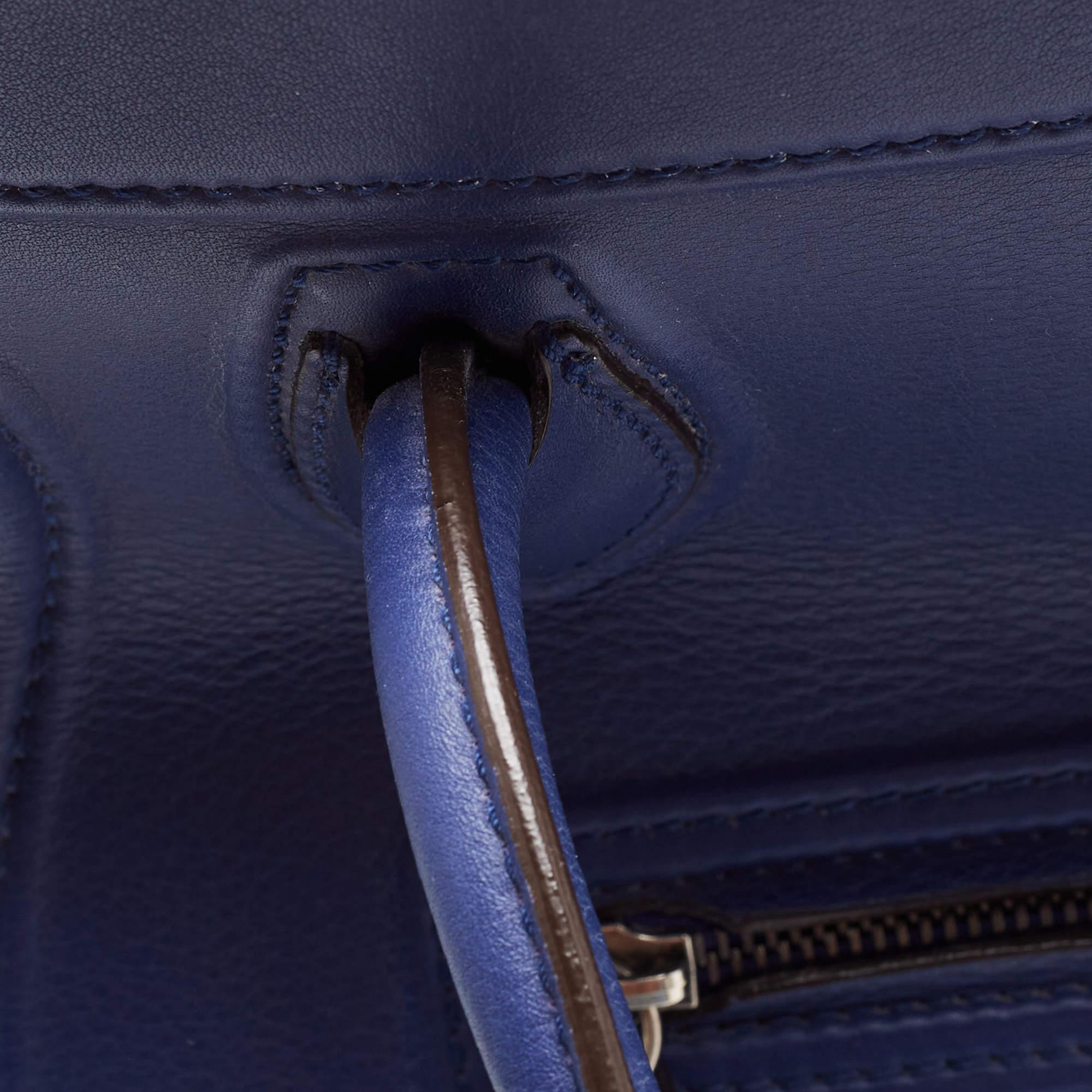 Celine Blue Leather Medium Phantom Luggage Tote 2