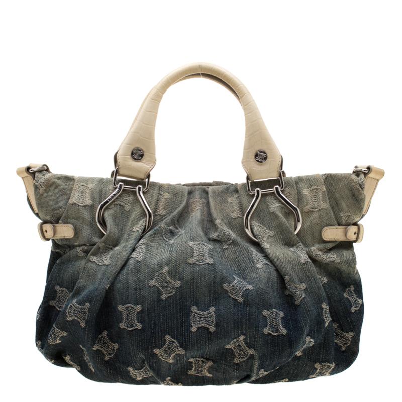 celine denim tote