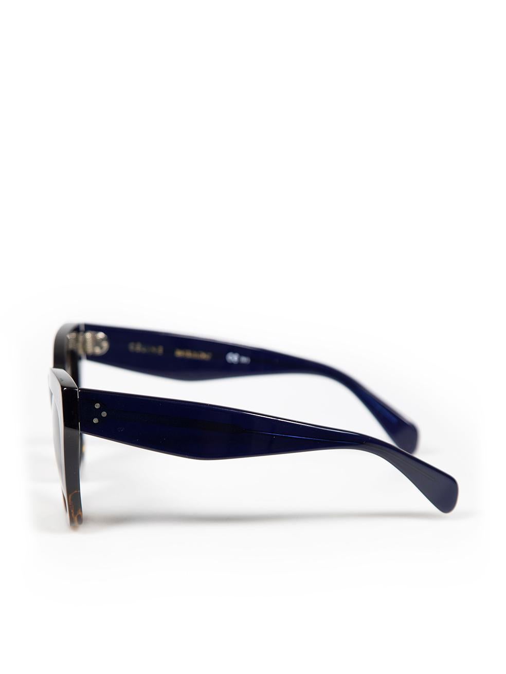 Women's Céline Blue Marta Oversized Cat Eye Sunglasses