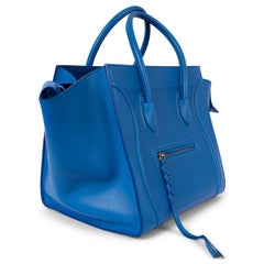 CELINE blue smooth leather 2013 PHANTOM MEDIUM Tote Bag