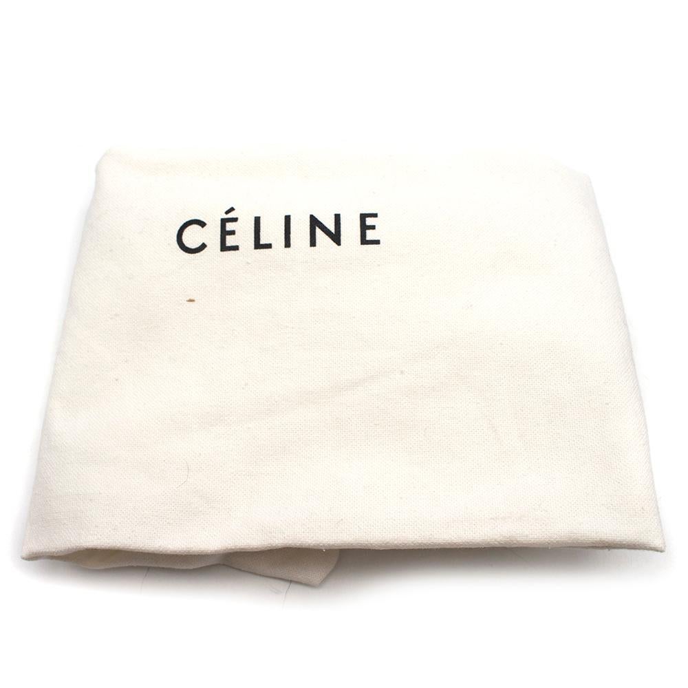 Celine Blue Soft Leather Shoulder Tote 5
