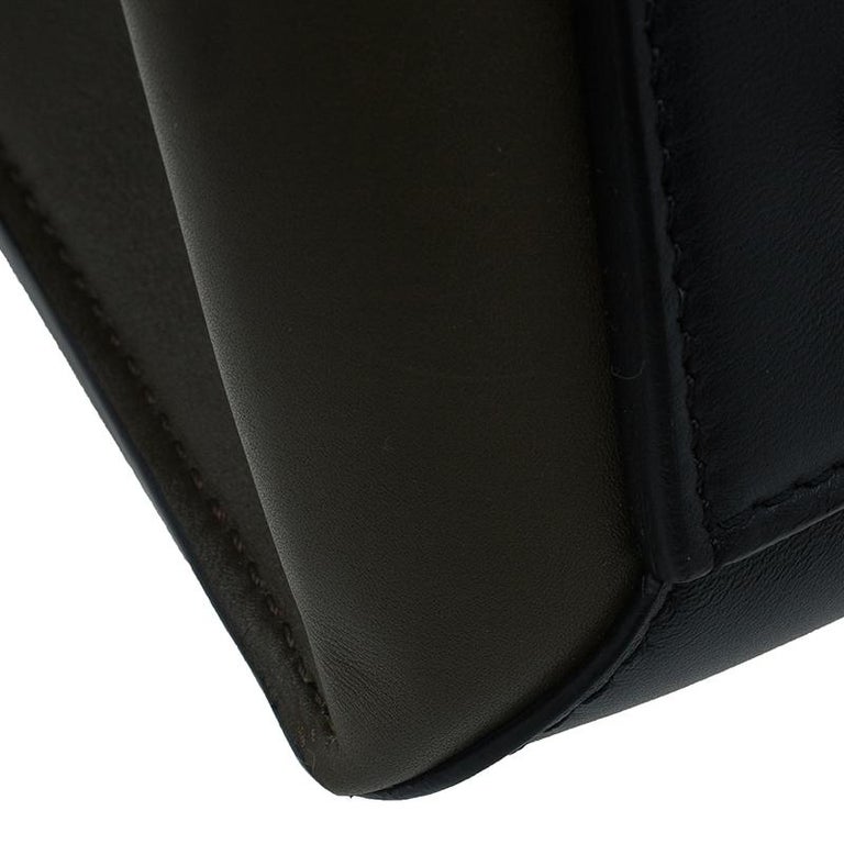 Celine Blue Tri Color Calfskin Leather Edge Shoulder Bag For Sale at ...