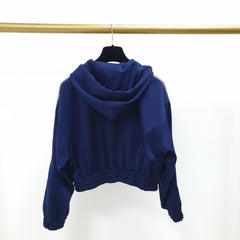 Celine - Giacca bomber con logo Triomphe blu - Taglia XS