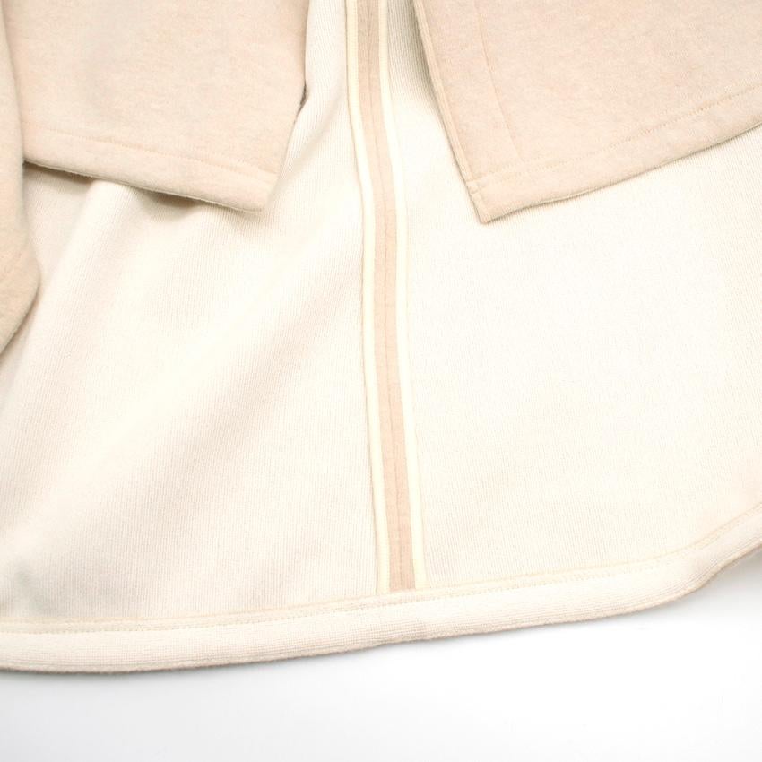 Celine Bone White Asymmetric Knit Dress XS 36 1