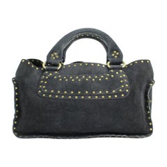 Céline Boogie ( Rare ) 35cela12317 Black Suede Leather Satchel