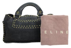 Céline Boogie ( Rare ) 35cela12317 Black Suede Leather Satchel