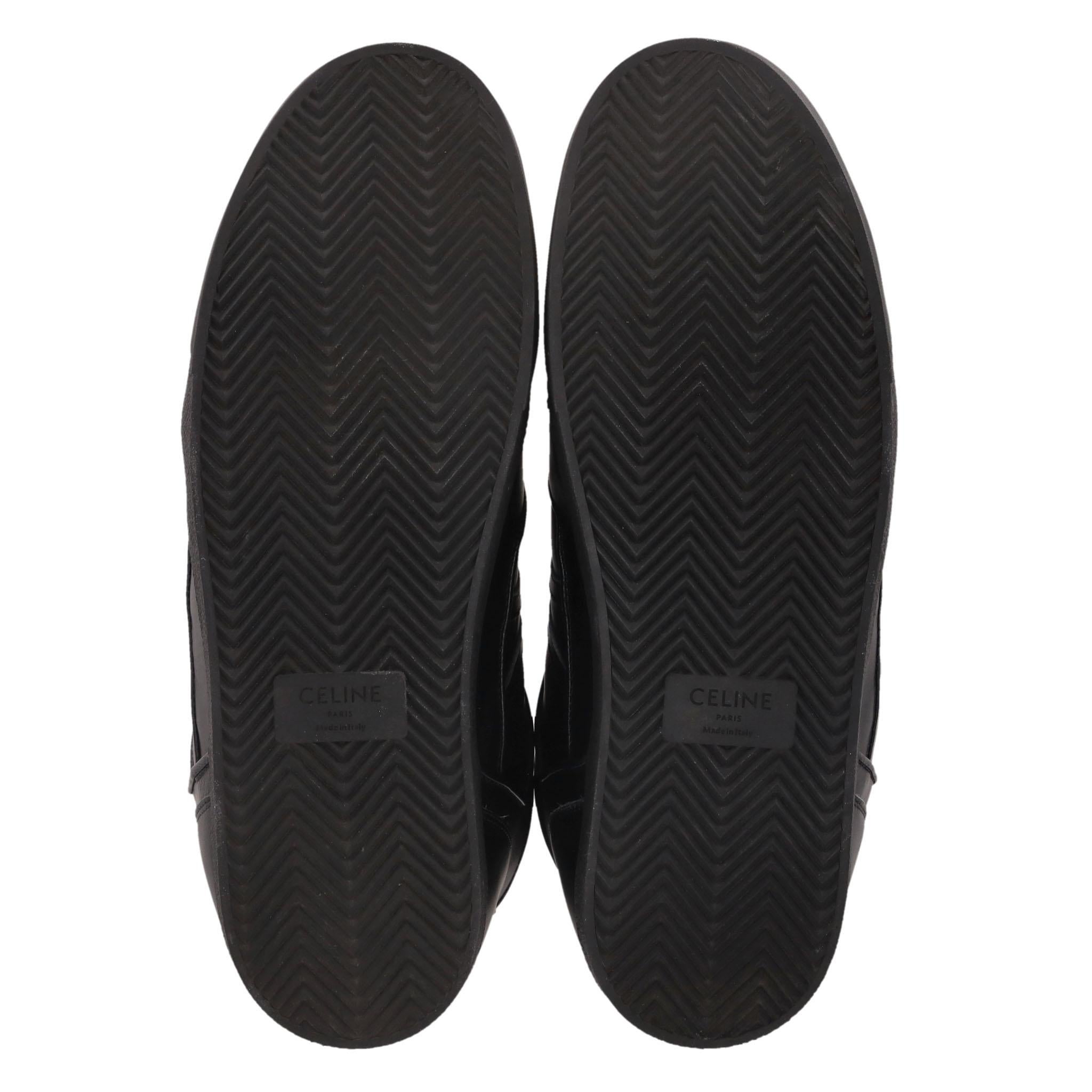 Men's Celine Break Leather High-Top Sneakers For Sale