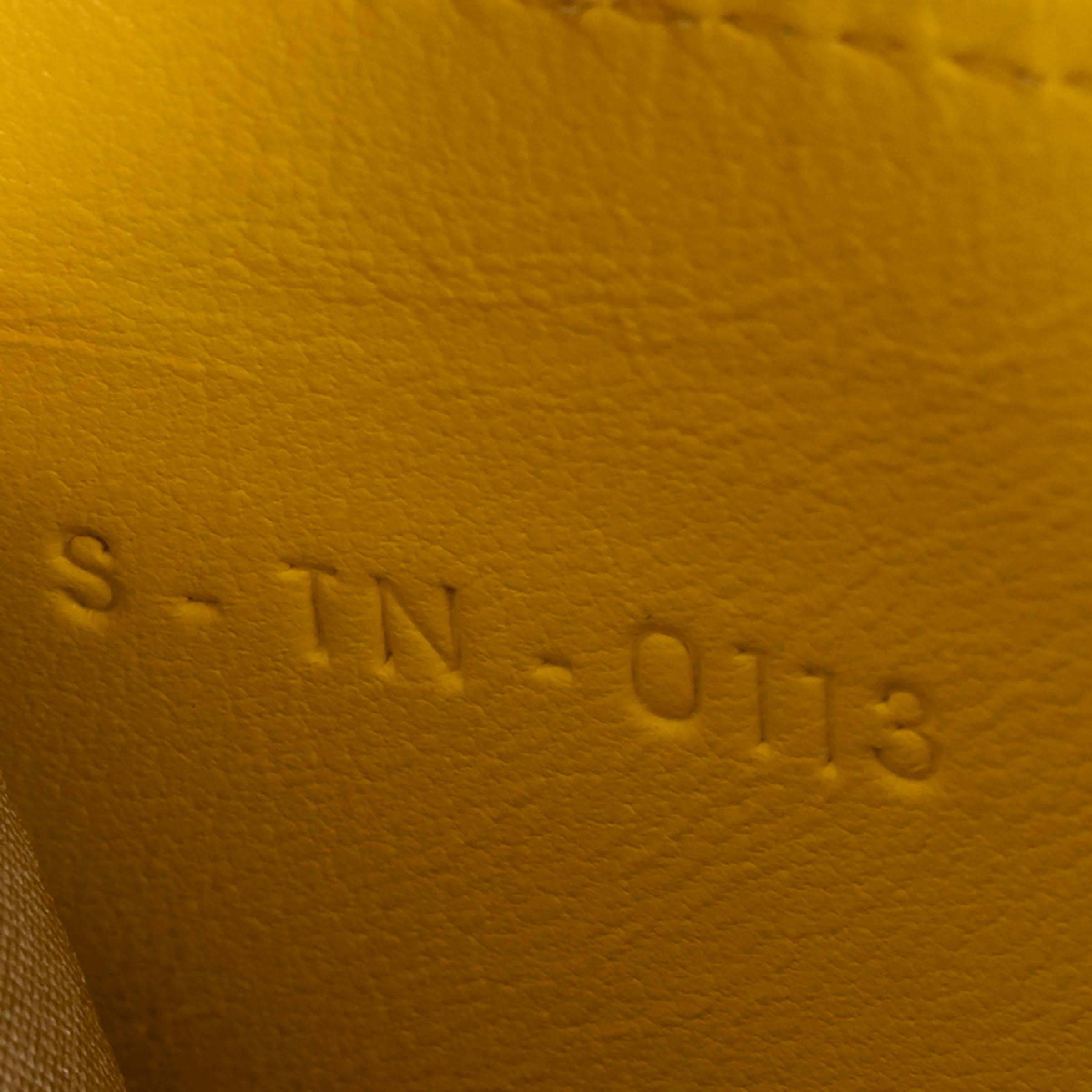 CELINE bright yellow leather Continental Zip Wallet 1