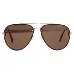 Braune Aviator-Sonnenbrille von Celine