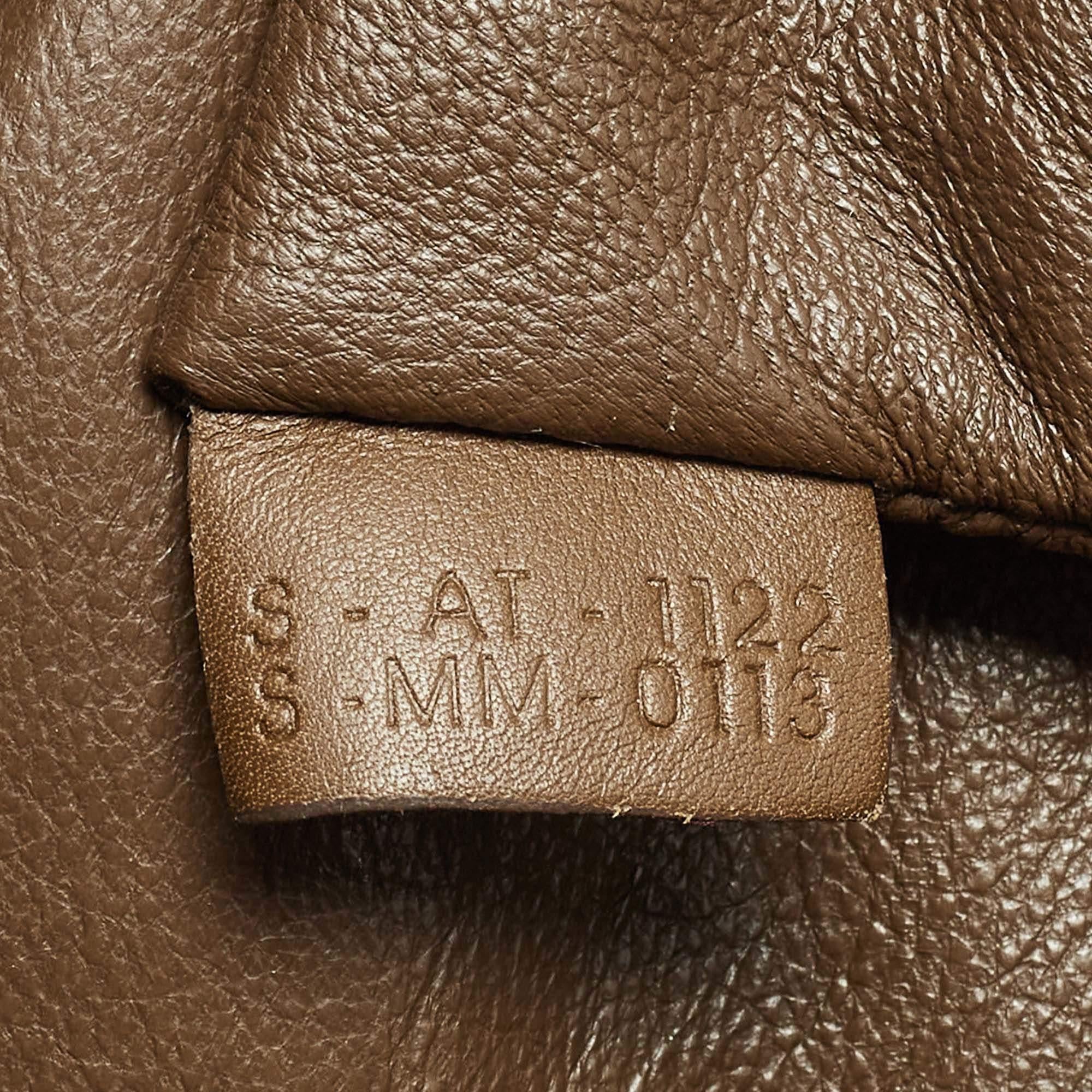 Celine brown/Beige Leather and Canvas Mini Luggage Tote 5