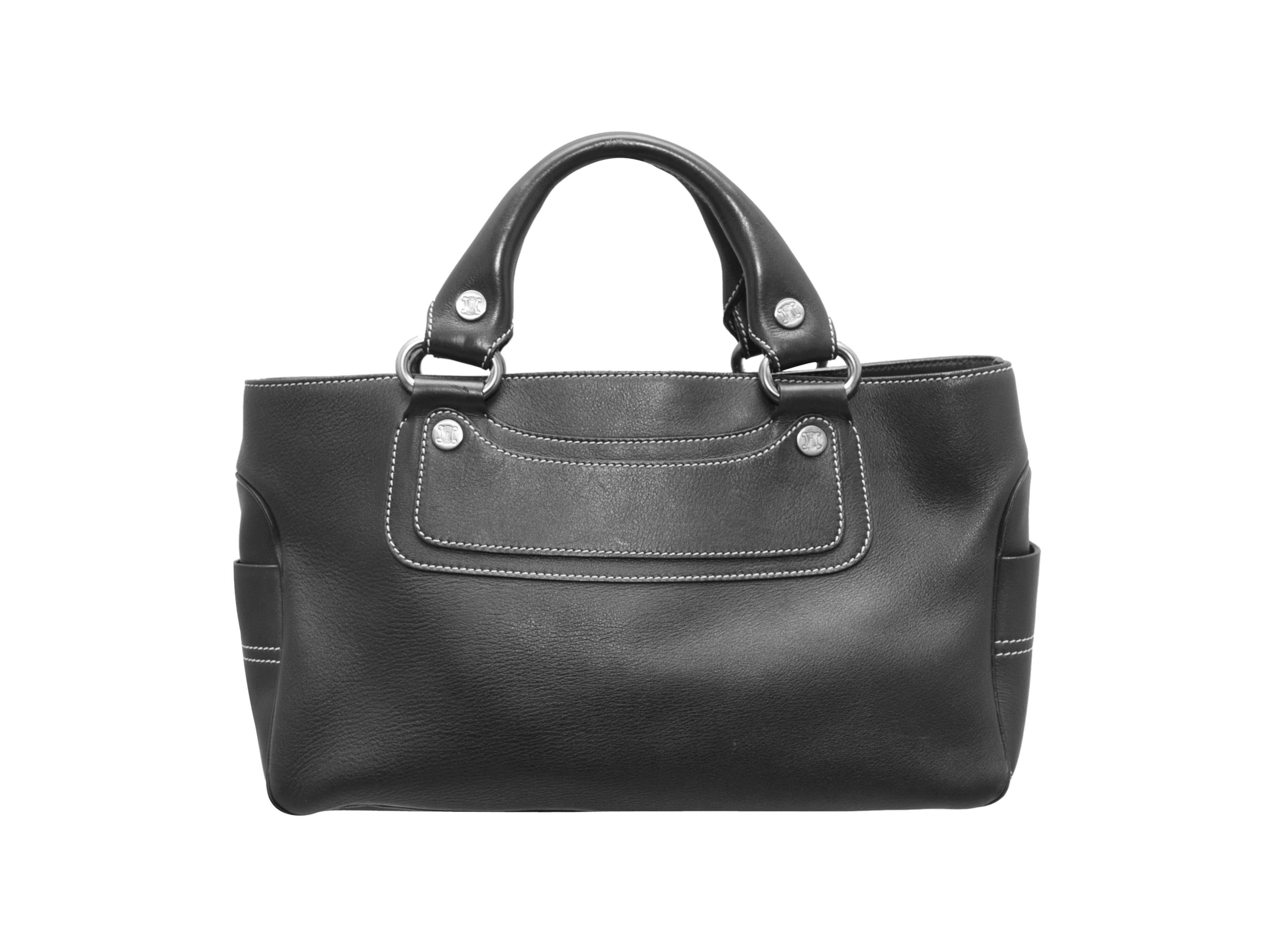 Black Celine Brown Boogie Leather Bag
