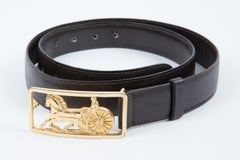 Celine Brown Caleche Leather Belt