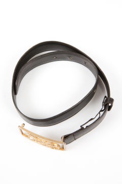 Celine Brown Caleche Leather Belt